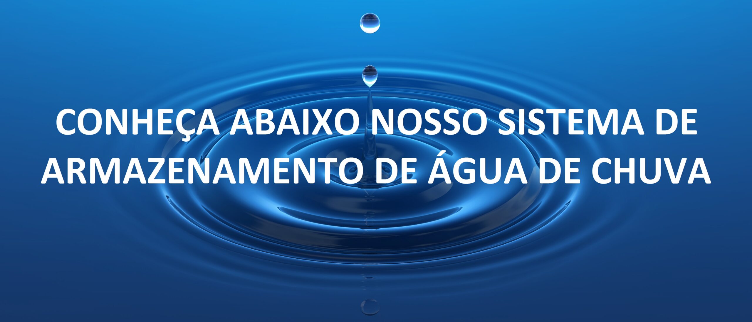 reservatório de agua de chuva
